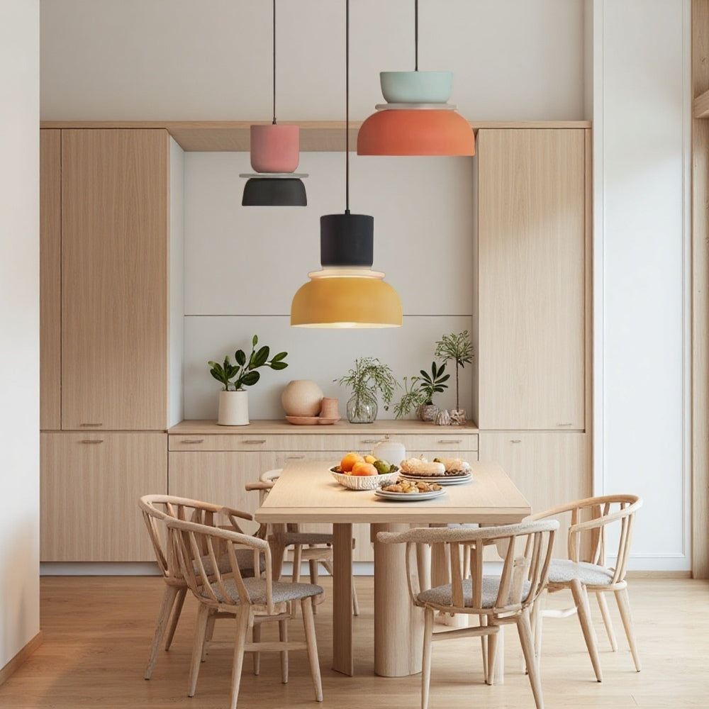 Nordic Geometric Metal Pendant Light - Multi Color