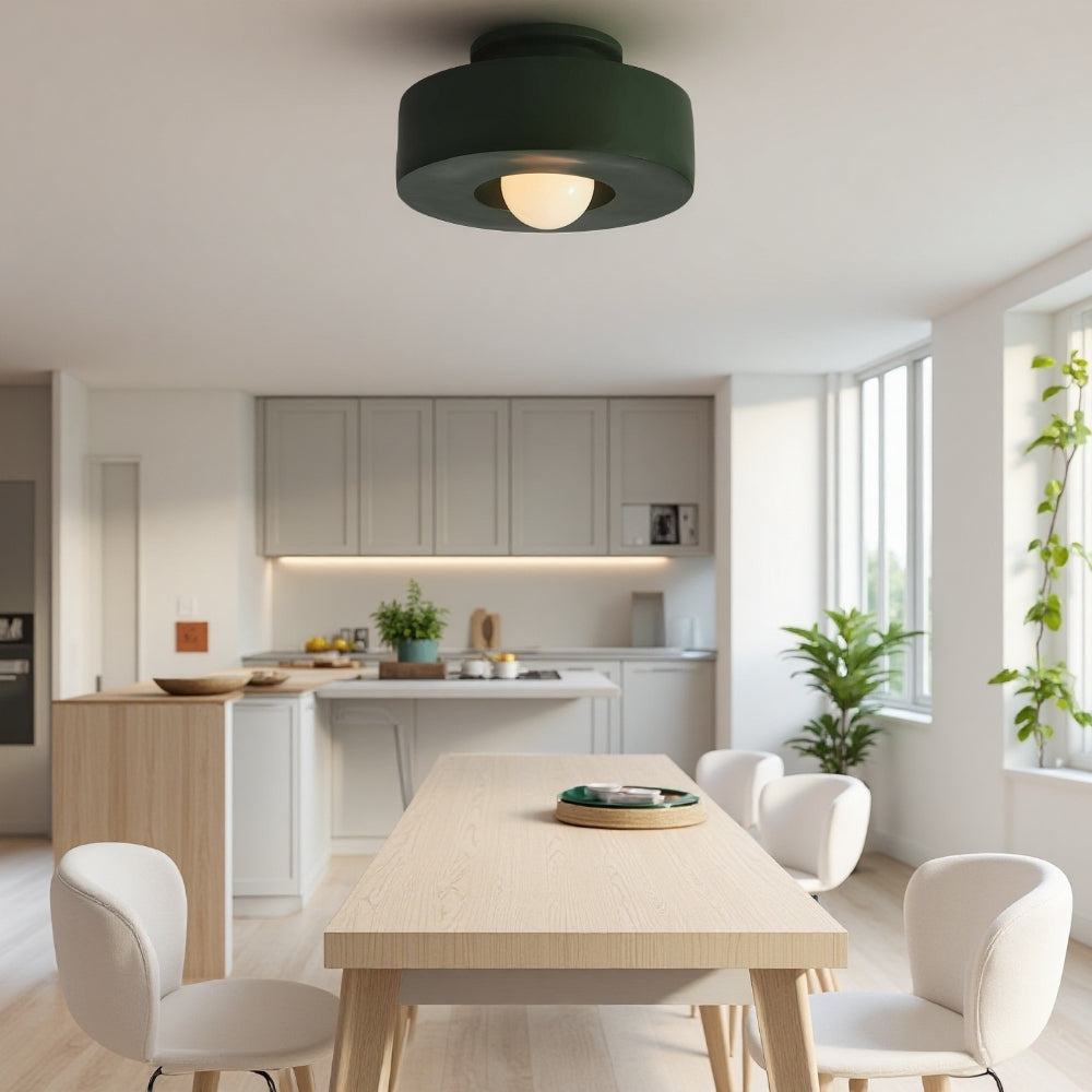 Abstract Color Block Ceiling Light - Matte Resin Modern