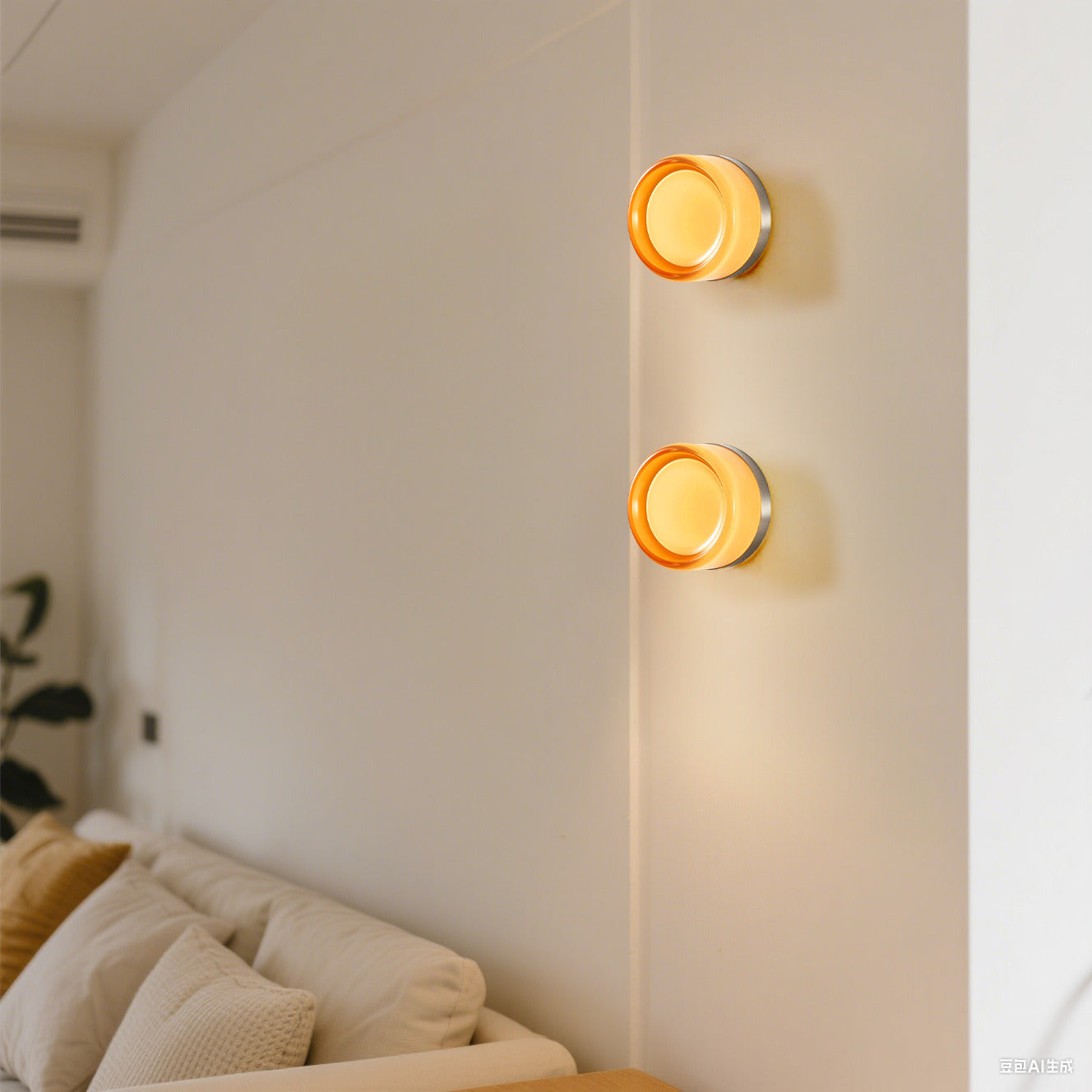 Modern Dimple Flush Lamp for Wall