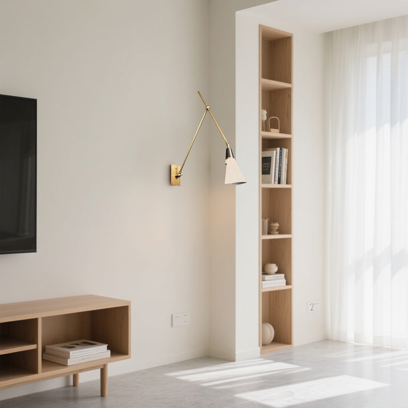 Directional Wall Lamp - Matte Black Hallway Task Light