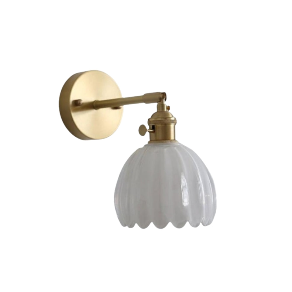 Gilded Tulip Bud Wall Light for Classic Interiors