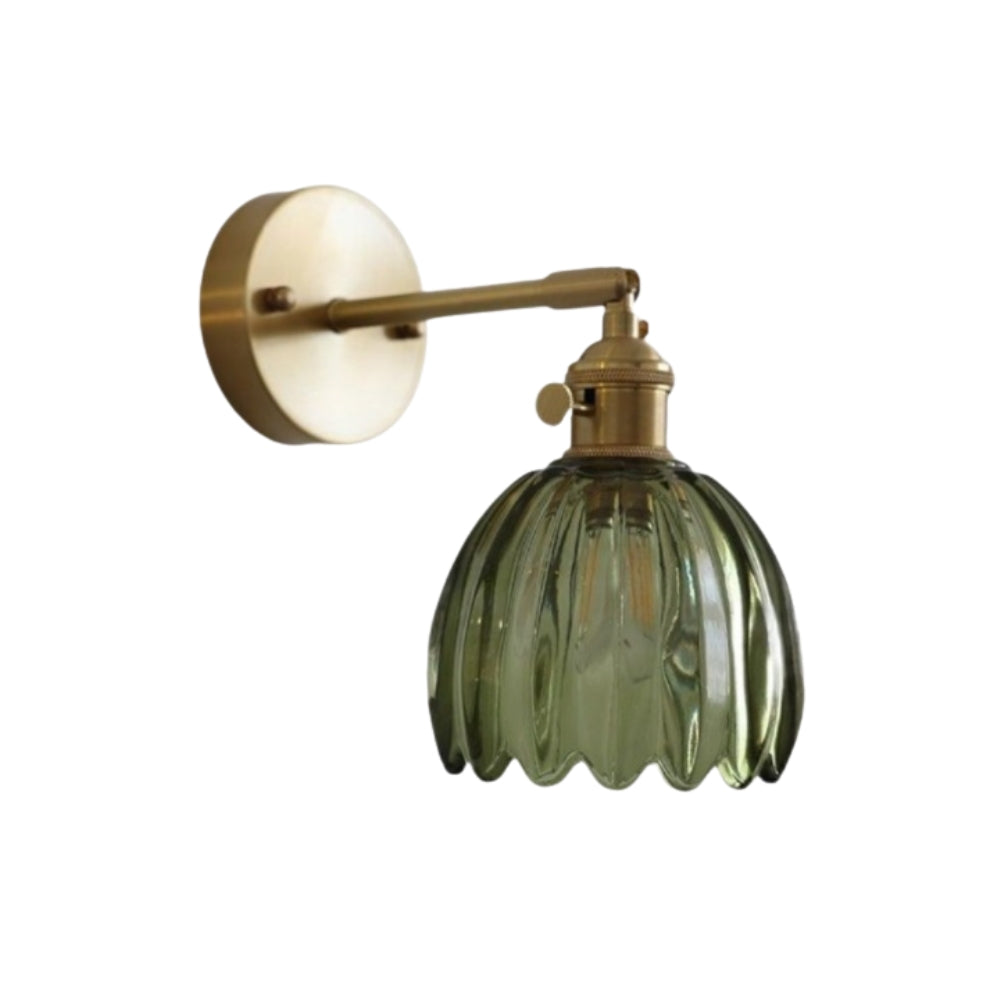 Gilded Tulip Bud Wall Light for Classic Interiors