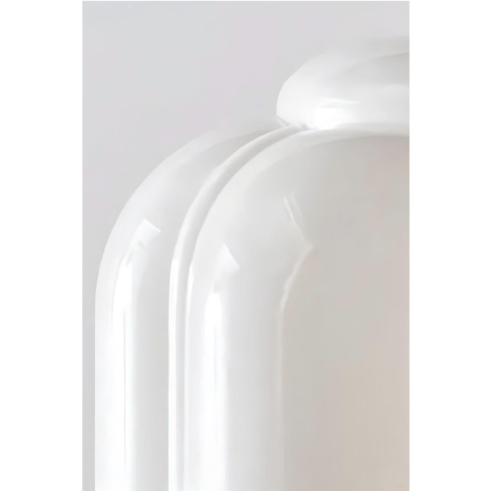 Vintage Glass Ceiling Light – Elegant Semi-Flush Lighting