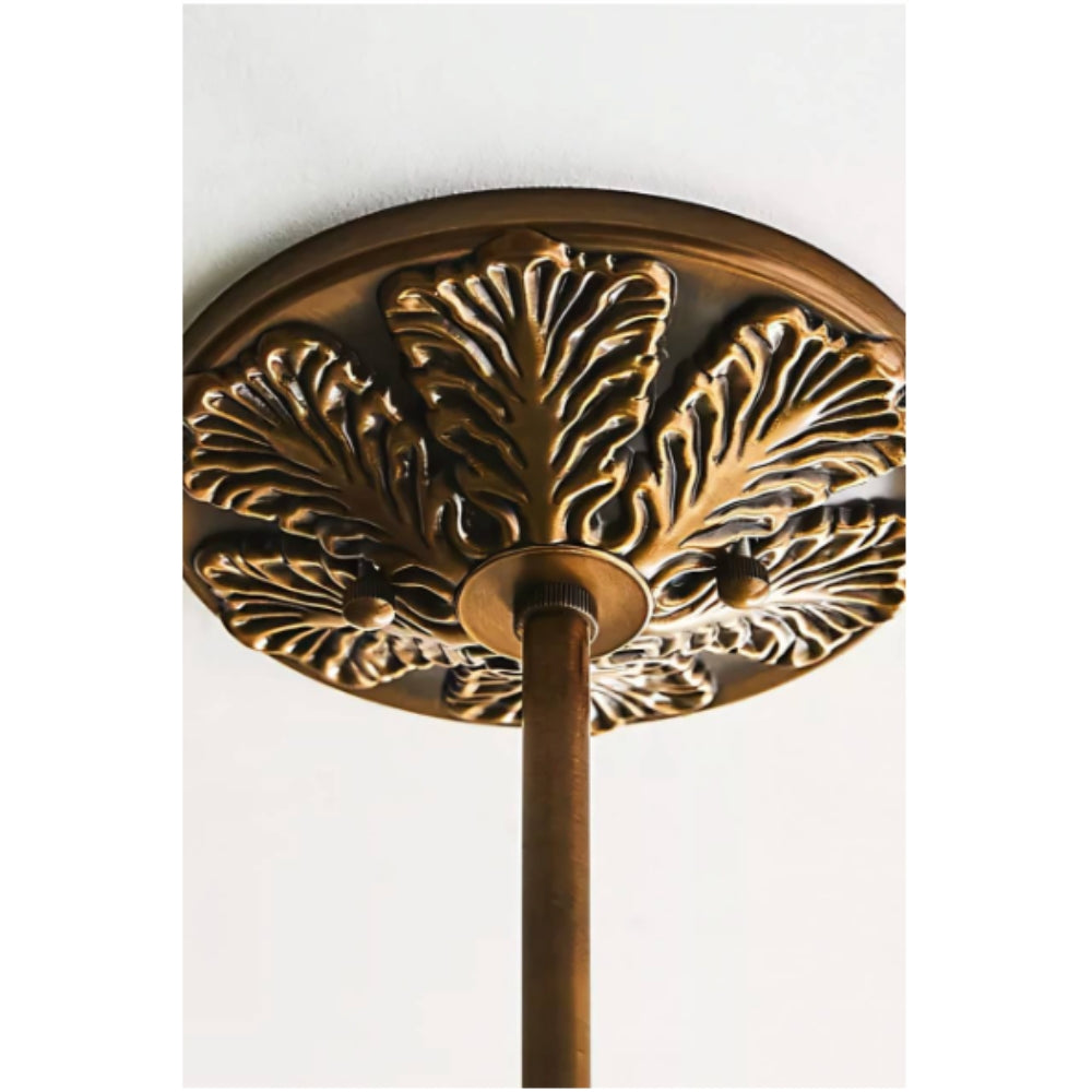 Vintage Glass Ceiling Light – Elegant Semi-Flush Lighting