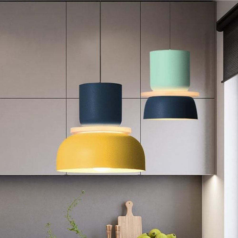 Nordic Geometric Metal Pendant Light - Multi Color