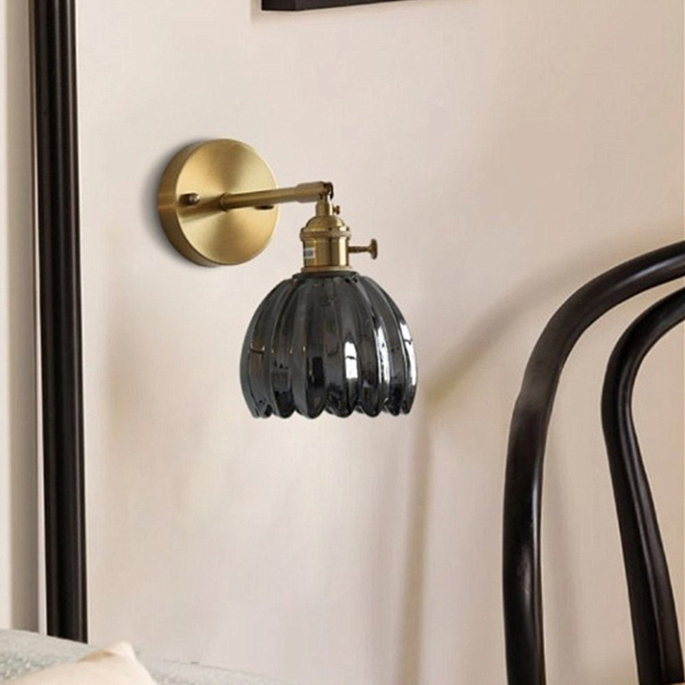Gilded Tulip Bud Wall Light for Classic Interiors