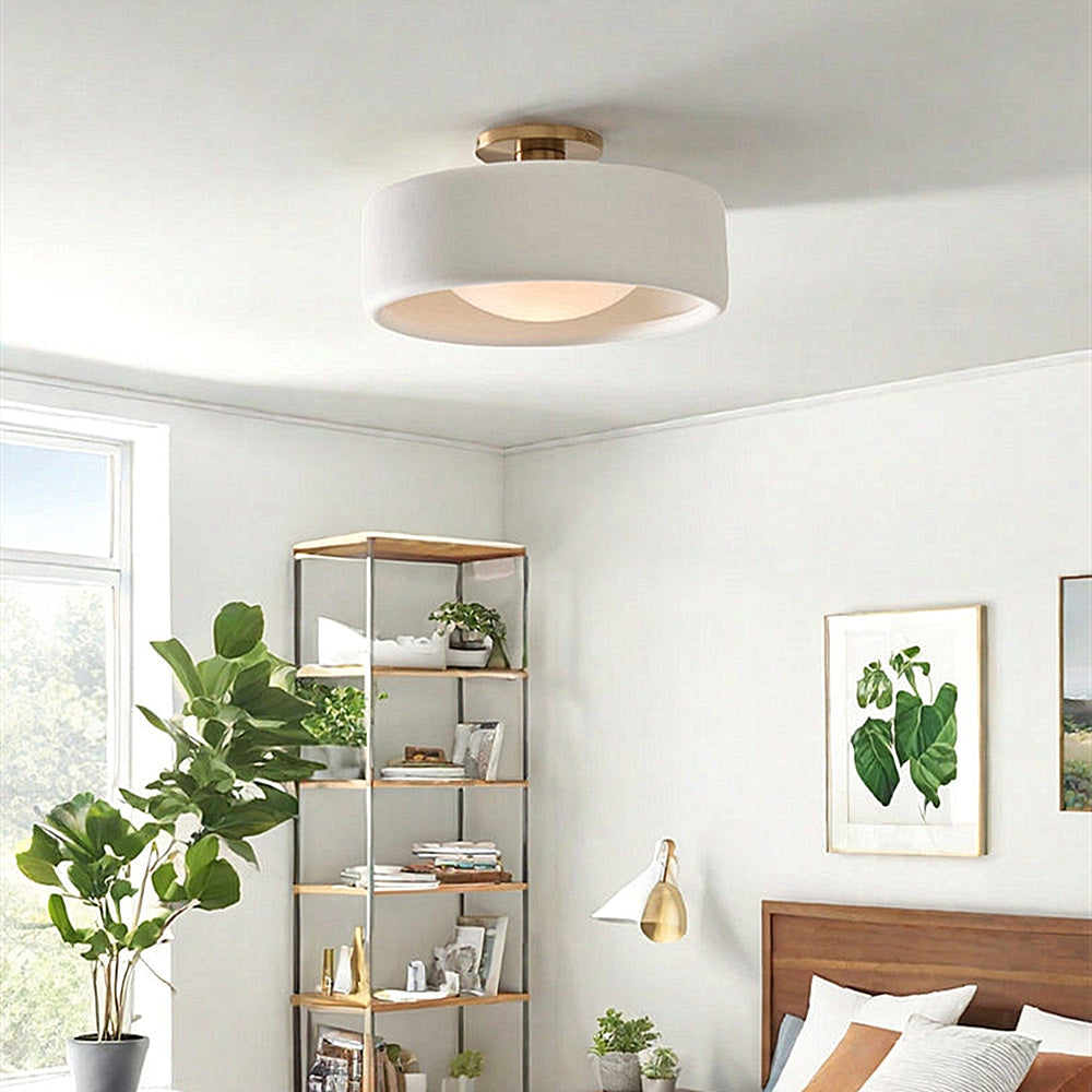 Elegant Porcelain Ceiling Lamp